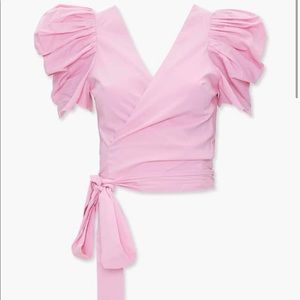 Surplice Pickup-Sleeve Top